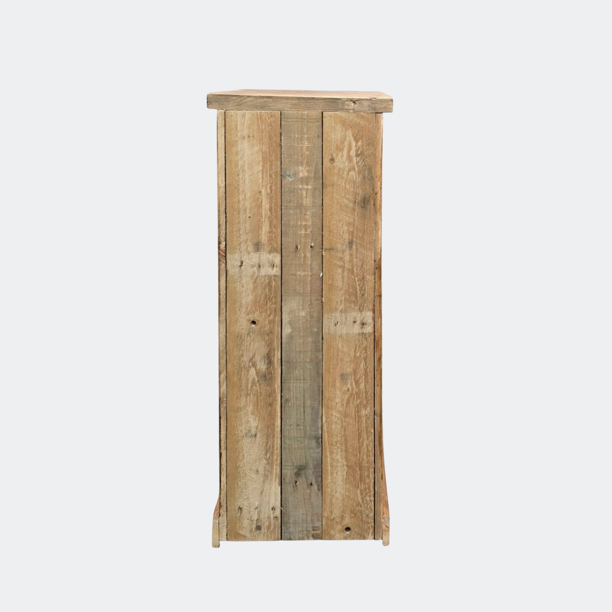 Reclaimed Pine Storage Unit with Industrial Tub 4 Drawers