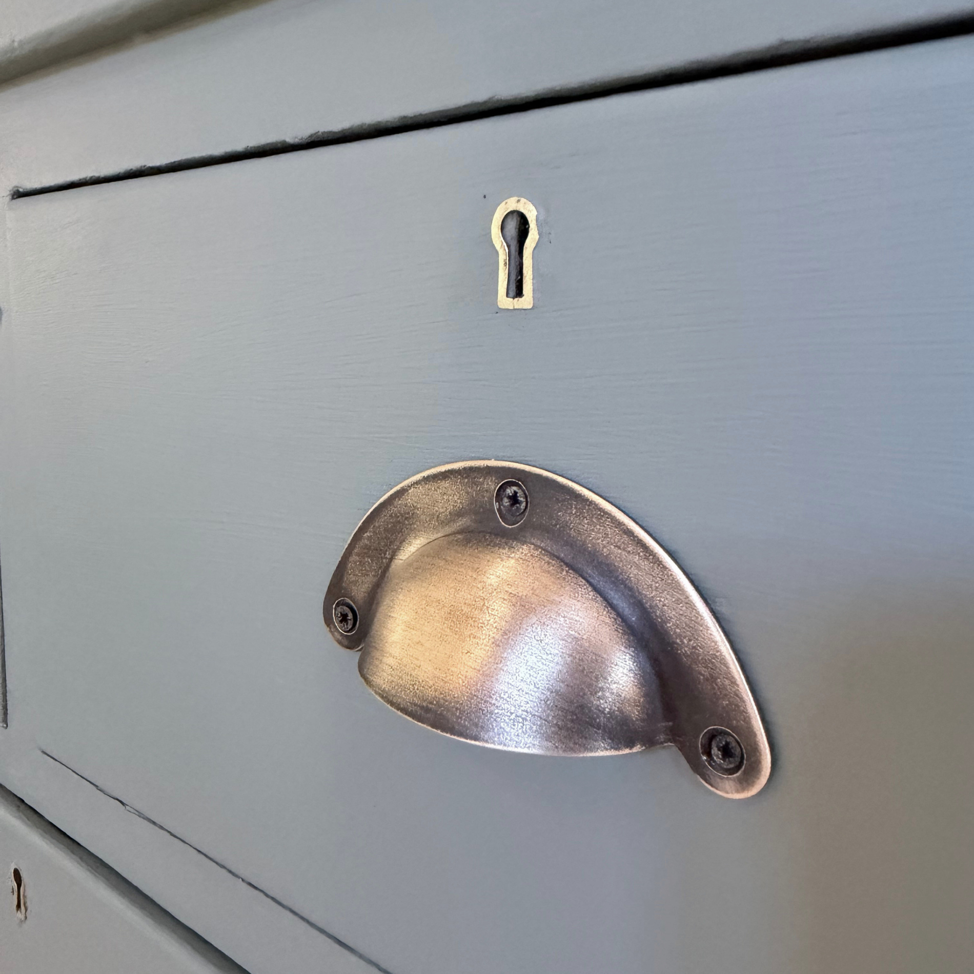 Vintage Painted Chest of Drawers | Blue-Grey