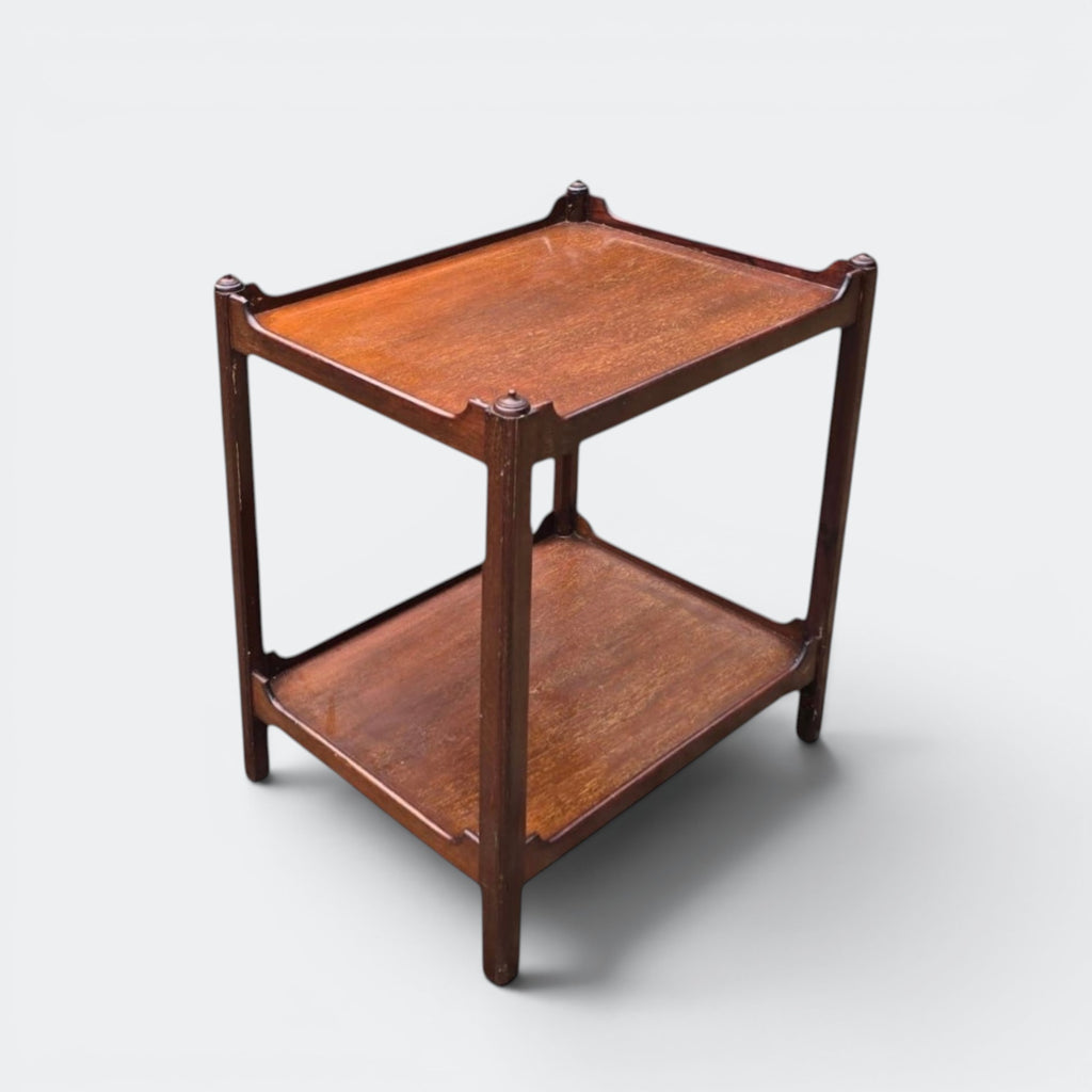 Vintage Mahogany Tray Side Table