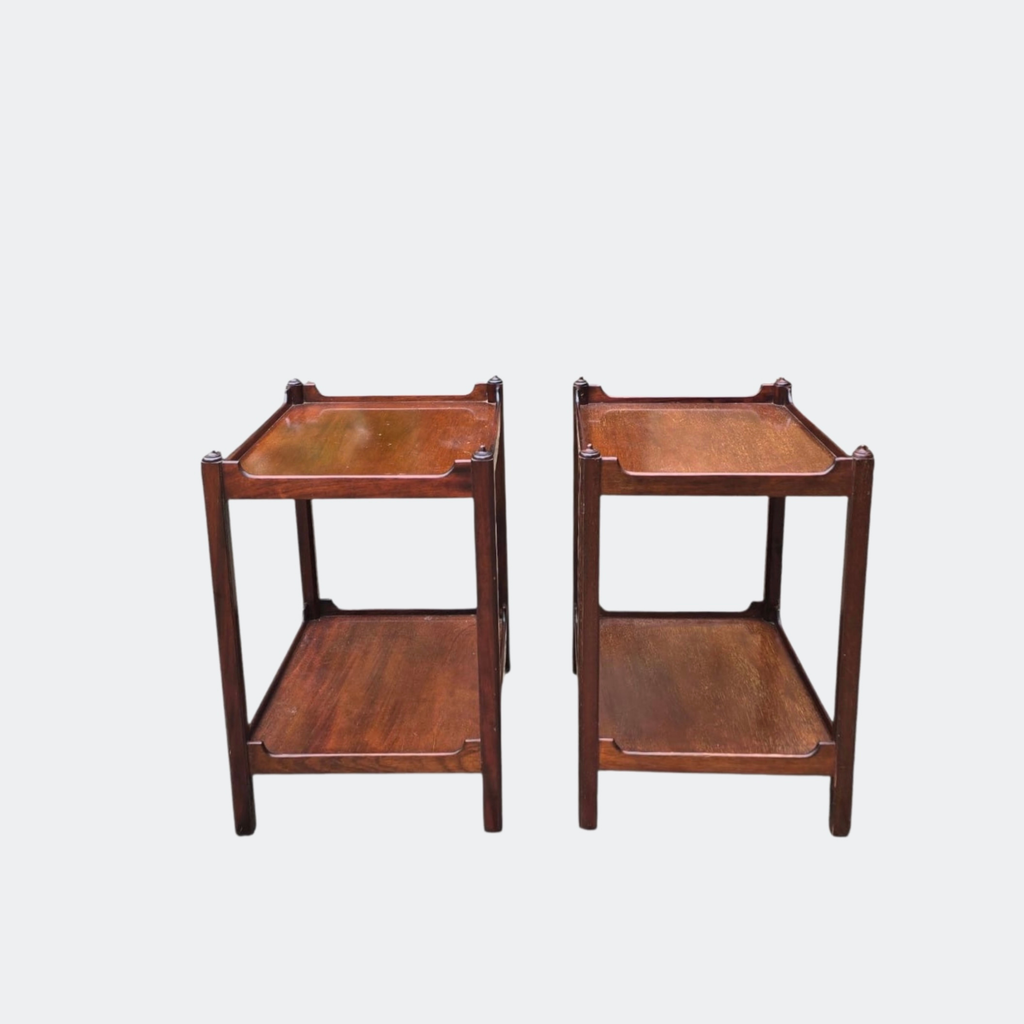 Vintage Mahogany Tray Side Table