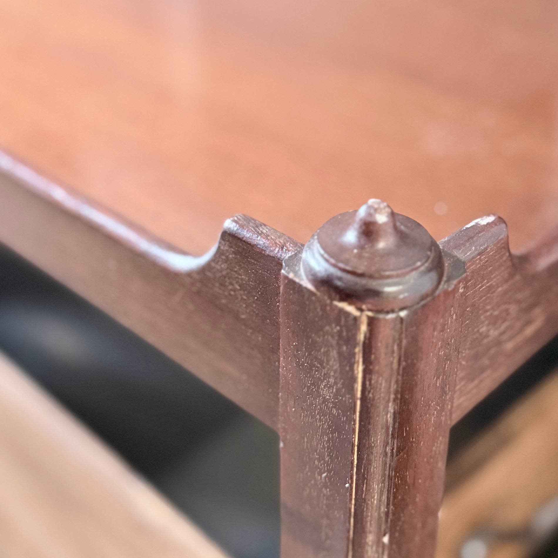 Vintage Mahogany Tray Side Table