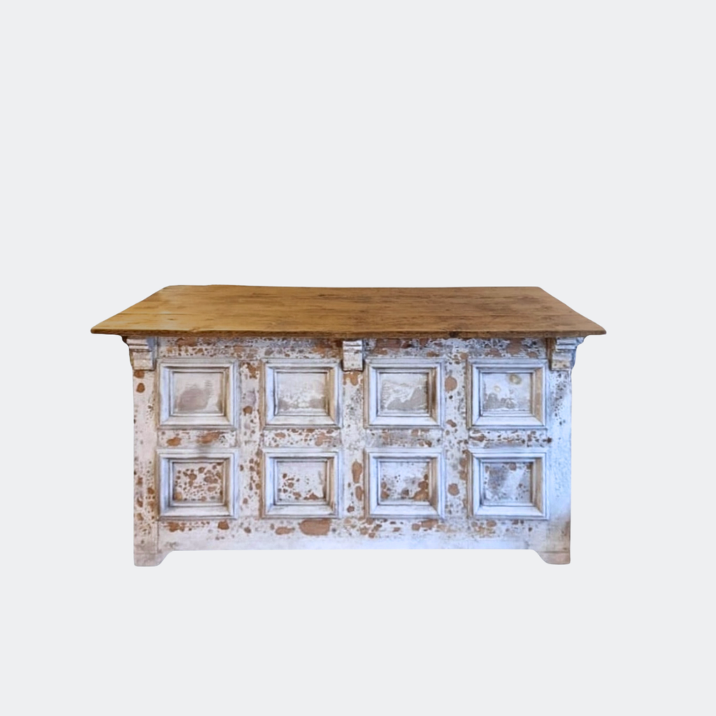 Bespoke Reclaimed Pine Kitchen Island/Console - Made to Order UK