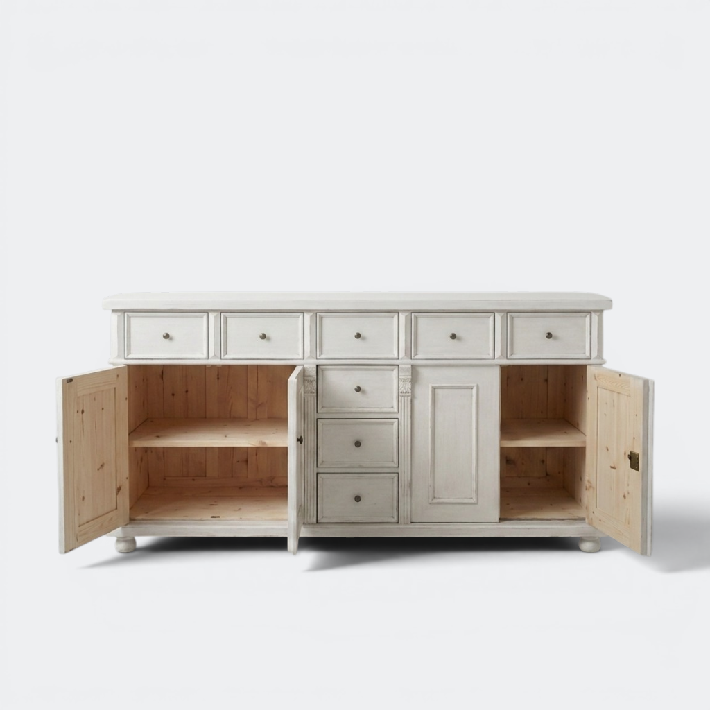 Rustic Sideboard – Solid Pine, Handmade in Europe