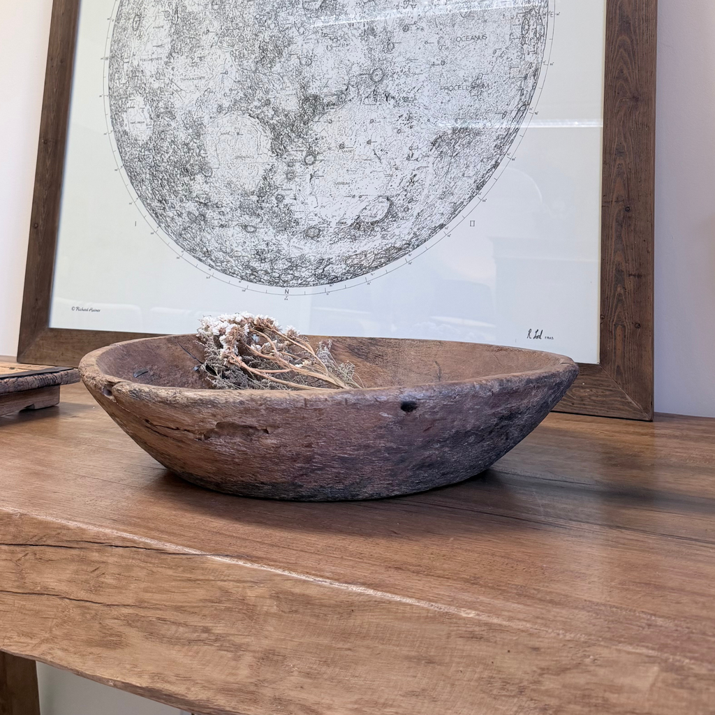 Antique Wooden Decorative Bowl 50cm x 50cm