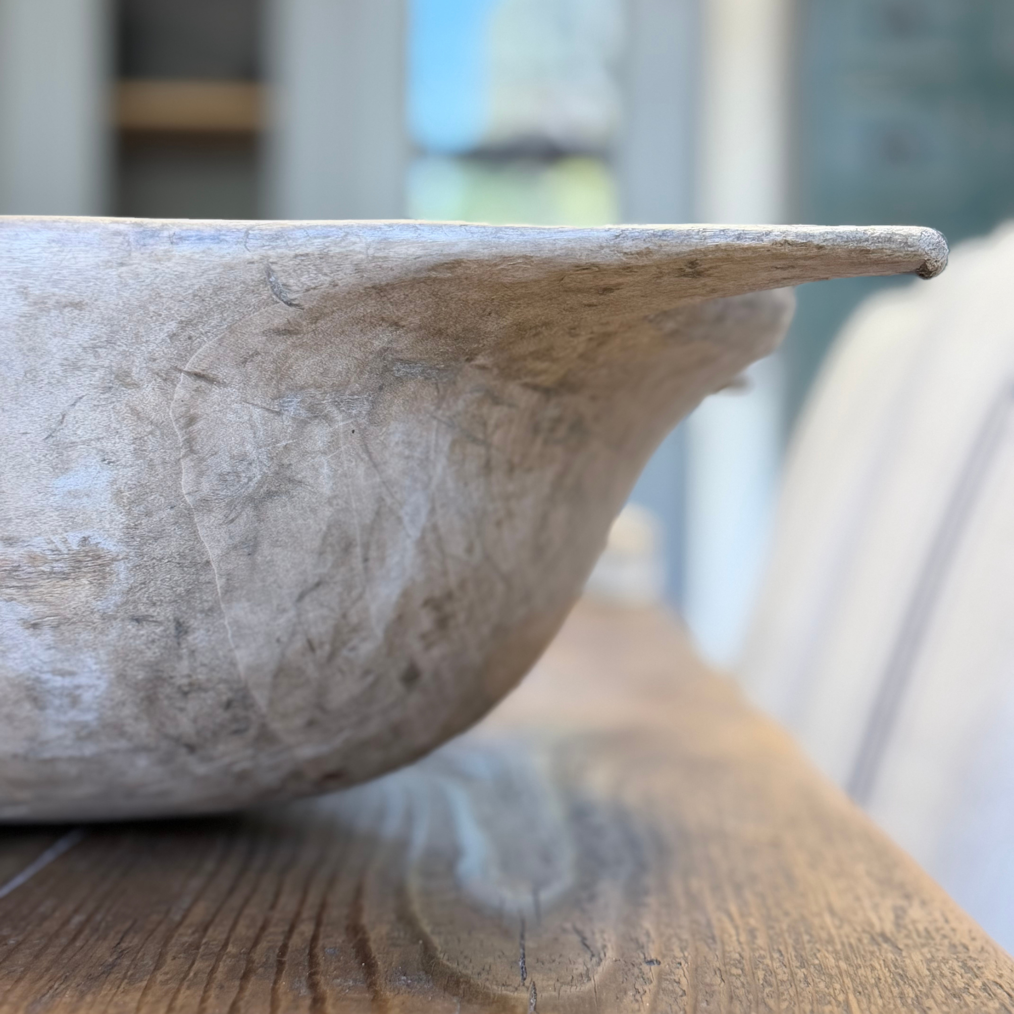 Antique Reclaimed Wood Decorative Bowl