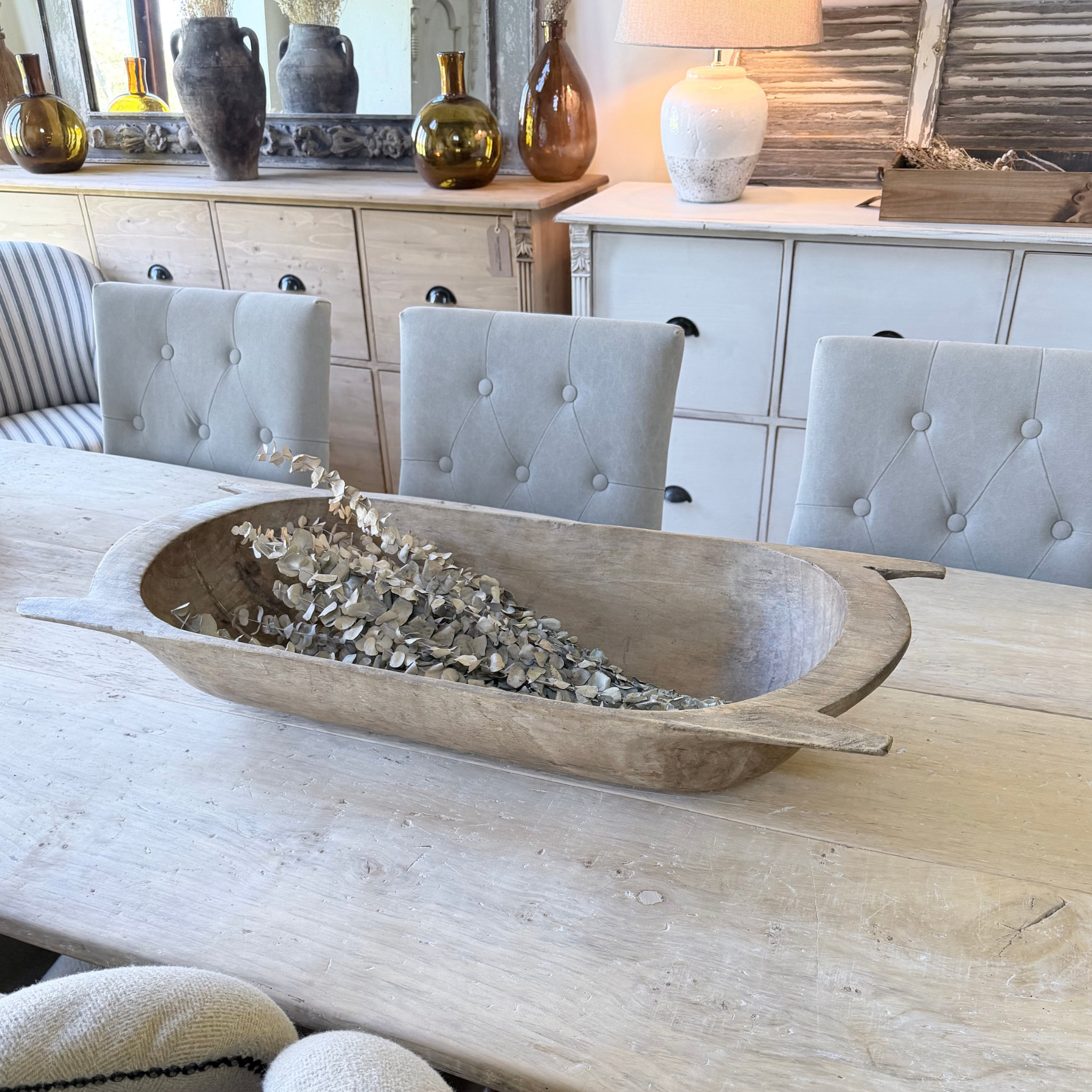 Antique Reclaimed Wood Decorative Bowl
