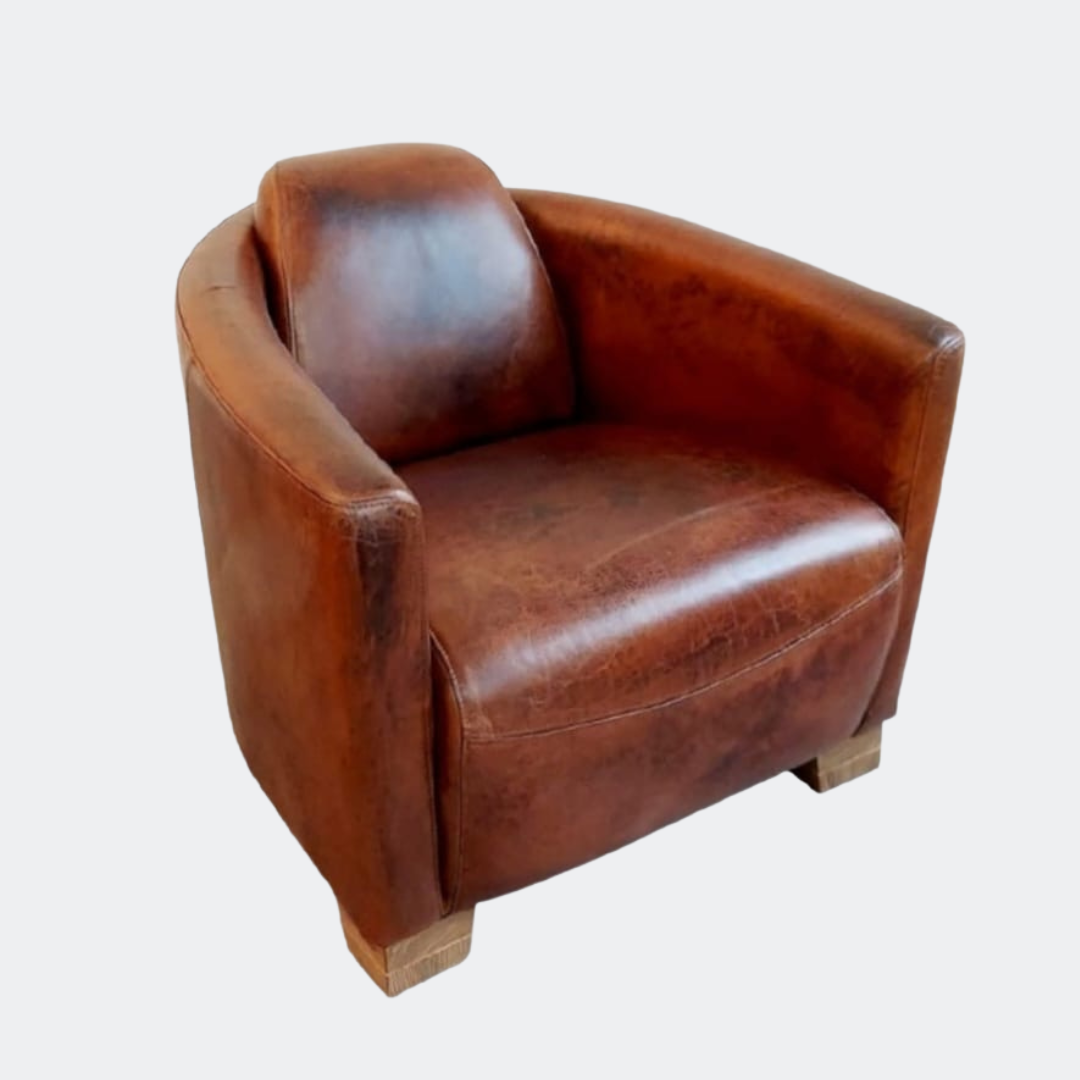 Leather Rocket Chair