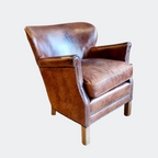 Leather Wingback Chair