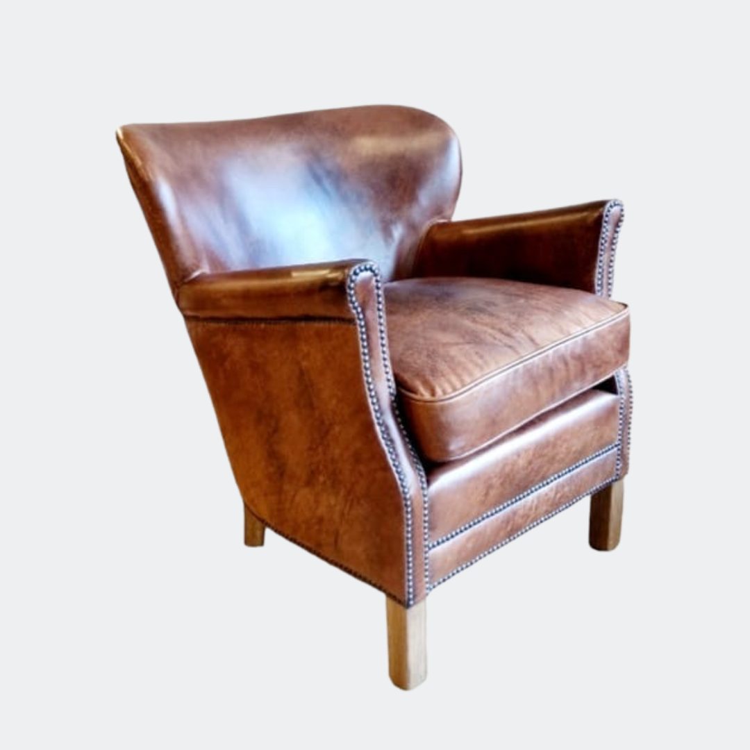Leather Wingback Chair
