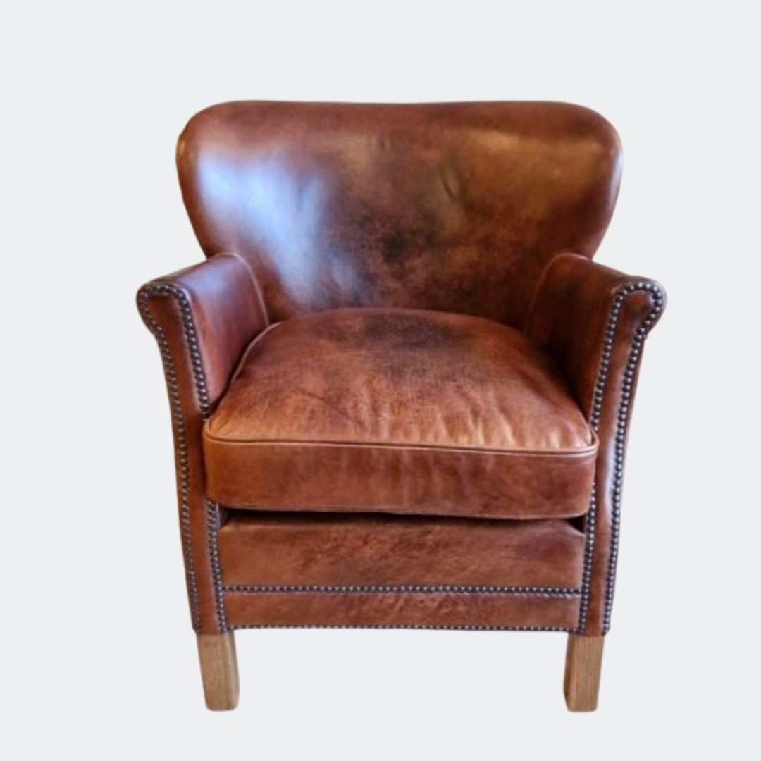 Leather Wingback Chair